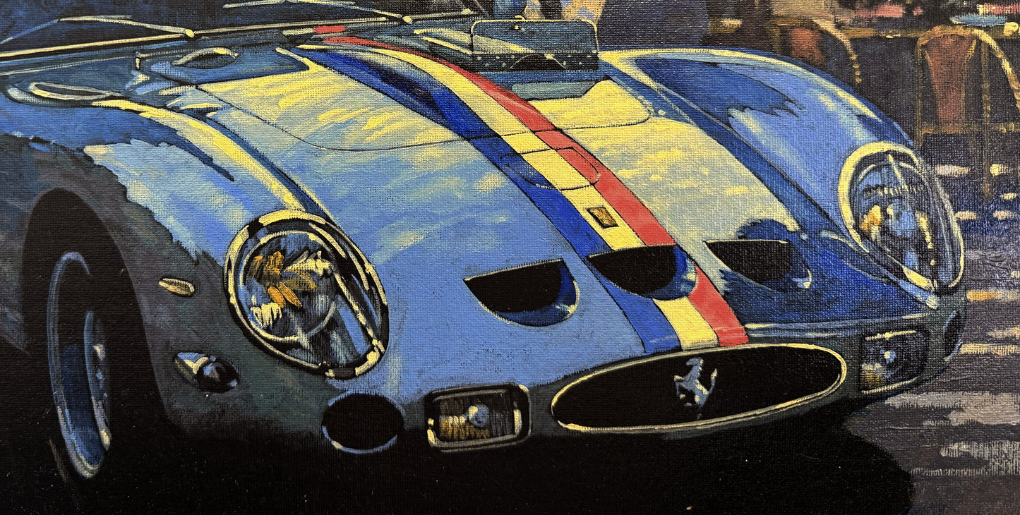 Original Painting by Barry Rowe - GTO in Provence, 4153 GT, Framed Canvas