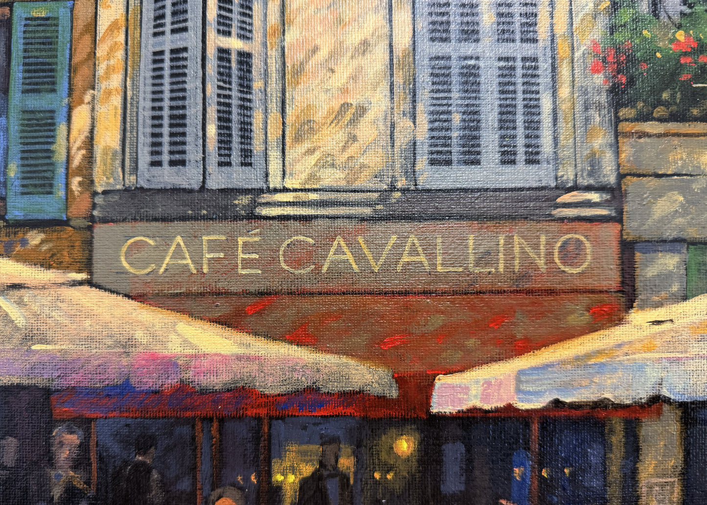 Original Painting by Barry Rowe - GTO in Provence, 4153 GT, Framed Canvas